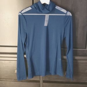 White House Black Market Mesh LS Turtleneck